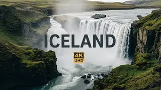 FLYING OVER ICELAND (4K Video UHD) - Peaceful Piano Music With Beautiful Nature Video For Relaxation
