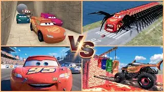 Epic Battle of Cars! 🏎️ Zombie Trucks vs Spider McQueen! 🕷️ Crazy stunts & racing! Join the fun!