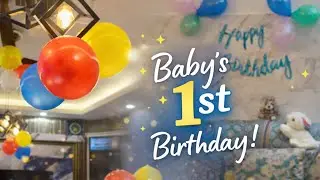 My Baby&rsquo;s 1st Birthday Decoration at Home 🎈 | Simple & Cute Setup | Rukhsar Khan 