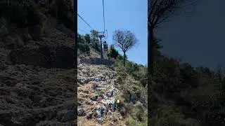 📍Capri 🇮🇹 Monte Solaro Chair Lift #capri  #shortsvideo #travel #italytravel #amalficoast