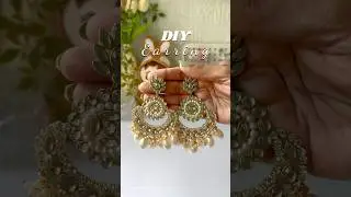 DIY Earring making #shorts #viralshorts #earringmaking #diyjewelry #handmade #craftideas