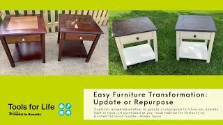 Easy Furniture Transformations: Update or Repurpose