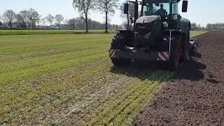 Imants culter + 38SX spitmachine op grasland.