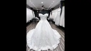 The Bridal Boutique: Premium off-shoulder white wedding gown