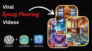 How to Make a viral EPOXY FLOORING video Using chatGPT + AUTO WHISK + AUTO FLOW for Free (100)%