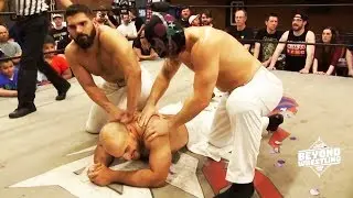 Chris Dickinson's public rubdown courtesy of Massage Force | Beyond Wrestling #SolidGold