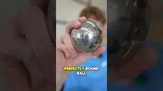 Turning aluminum foil into a perfect ball #shorts