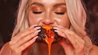 MINUTE LAVA MUKBANG🌋 #chunchuntv #lava #lavalamp #mukbang #ai #aishorts #ai 