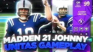 UNCLE JOHNNY DONT PLAY! 99 OVR THEME DIAMOND JOHNNY UNITAS GAMEPLAY