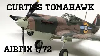 Airfix 1/72 Curtiss Tomahawk Mk.IIb- TIMELAPSE BUILD