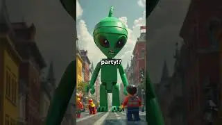Marvel and Disney Lego Heroes Team Up Against a Giant Alien!