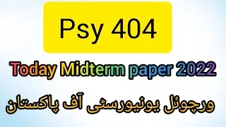 PSY404 | Abnormal Psychology | Midterm 2nd  Paper Fall 2022