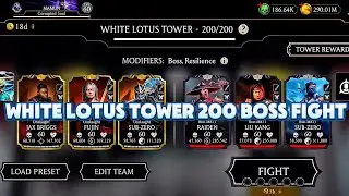 WHITE LOTUS TOWER 200 BOSS FIGHT + REWARDS MK MOBILE | MK MOBILE WHITE LOTUS TOWER