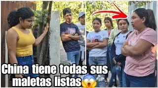 Llego la hora|BiBi llego a recoger a China con todas sus maletas|Así le aran su despedida😱