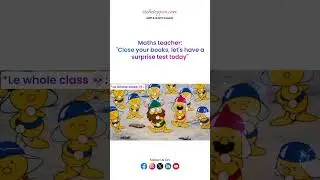 Когда учитель математики говорит: &laquo;Тест-сюрприз!&raquo;, но класс на самом деле готов 😎📚