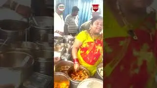 kumari aunty street food, near cable bridge, Hyderabad 323 #buffet #streetfood #food