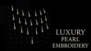 Minimalist Pearl Embroidery Design &ndash; Transforming a Simple Black Top into Luxury