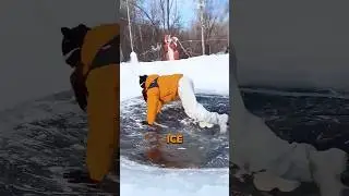 Ice Pit Challenge!😱