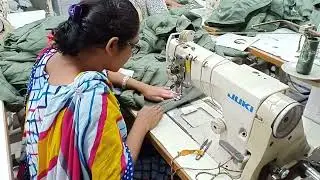 Padding Jacket Bottom Top Stitch