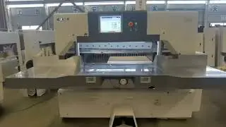 GUOWEI 115F paper cutter/guillotine with CE, has automatic lubrication system