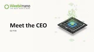 Meet the CEO: Weebit Nano Q2 FY26 Quarterly Activities Report