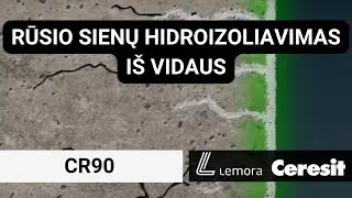 Rūsio hidroizoliavimas iš vidaus su CERESIT