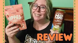 Choc Coated Strawberry Review & H2 chocolate coconut Drink 