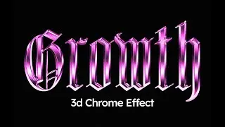 3D Text Chrome Photoshop Tutorial (+ FREE TEMPLATE) 2025