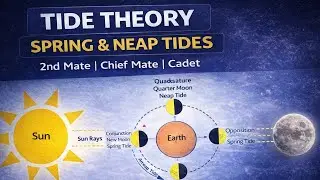 Tide Basic Theory part -01 | Spring & Neap Tides | 2nd Mate, Chief Mate, NCV & Cadet Exam