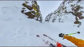 Crescent Couloir on Round Top, CA on 5/10/22