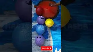 5️⃣ Colourful water balloon orbeez popping reverse ⏪ #satisfying #waterballoon #balloonburst