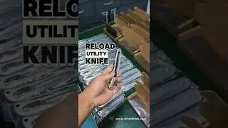 RELOAD UTILITY KNIFE Full Stainless Steel Heavy Duty Thick Metal Craft Cutter with Snap-off Blade