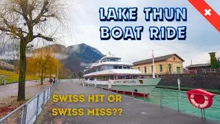 Scenic Boat Ride in Switzerland: Discover Misty Lake Thun