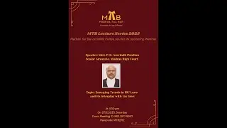 IBC laws and its interplay with tax laws - by Shri. Arvind Pandian, Senior Advocate