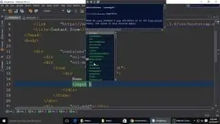 Bootstrap & HTML Tutorial |  Contact Form