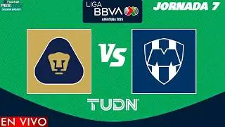 Pumas vs Rayados del Monterrey EN VIVO | Jornada 7 Liga MX Clausura 2026