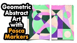 Geometric Abstract Art with Posca Markers | Pattern Design | Surface Design | Geometric Patterns
