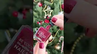 RED MATTE GLITTER NAILS Vs. RED GLOSSY GLITTER  NAILS | Perfect Nails at Home #shorts