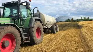 ☆ Wożenie Pofermentu z BioGazowni ☆ Fendt Favorit 916 i Armor ☆