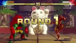 SFV/SF5 AE Nuggybunny (Blanka) vs Arturo (Dhalsim) Ranked Match Set
