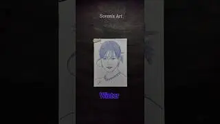 Drawing with Name | Soren's Art #aespa #winter #drawing #kpop #sjram