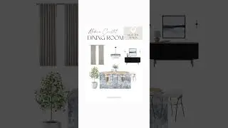 Modern Coastal Dining Room - Design Board | Maison Neline