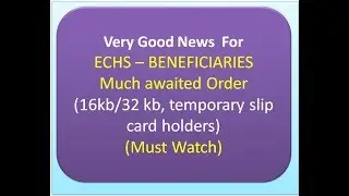 ECHS extension of validity for echs beneficiaries