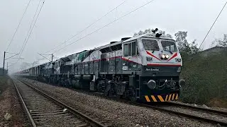 Beautiful and Newly Painted Livery Diesel Locomotive | WDP4D TWINS WITH INDIA'S FASTEST DIESEL TRAIN