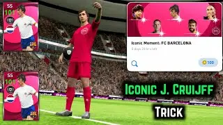 TRICK ICONIC MOMENT FC BARCELONA ( J. CRUIJFF ) 😍😍 || PES 2021 MOBILE