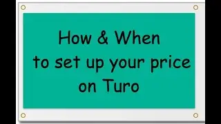 Manage Price on Turo
