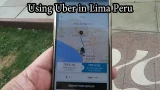Uber Ride in Lima, Peru