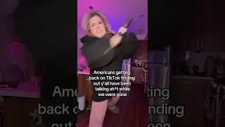 Non Americans talking smack when Americans were kicked off of TikTok #shorts
