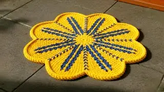 पुरानी साड़ी से बनाए सुंदर पायदान आसन || DIY New Doormat Design Simply Knitted 
