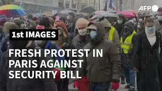 Protest in Paris against controversial security bill | AFP